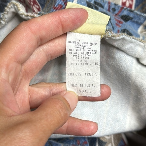 Vivaldi Jeanswear Floral Vest Size Large USA 90s - Picture 4 of 4